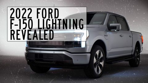 Предварительный просмотр электрического пикапа Ford F-150 Lightning 2022 года