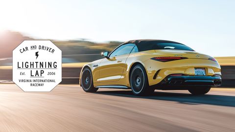 предварительный просмотр Mercedes-AMG SL63 2022 года на Lightning Lap 2023